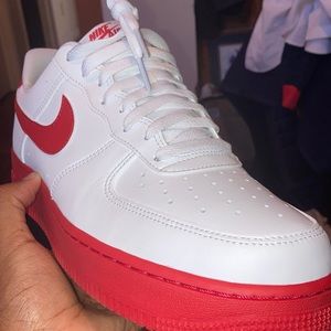 Airforce 1s~~~University Red-White